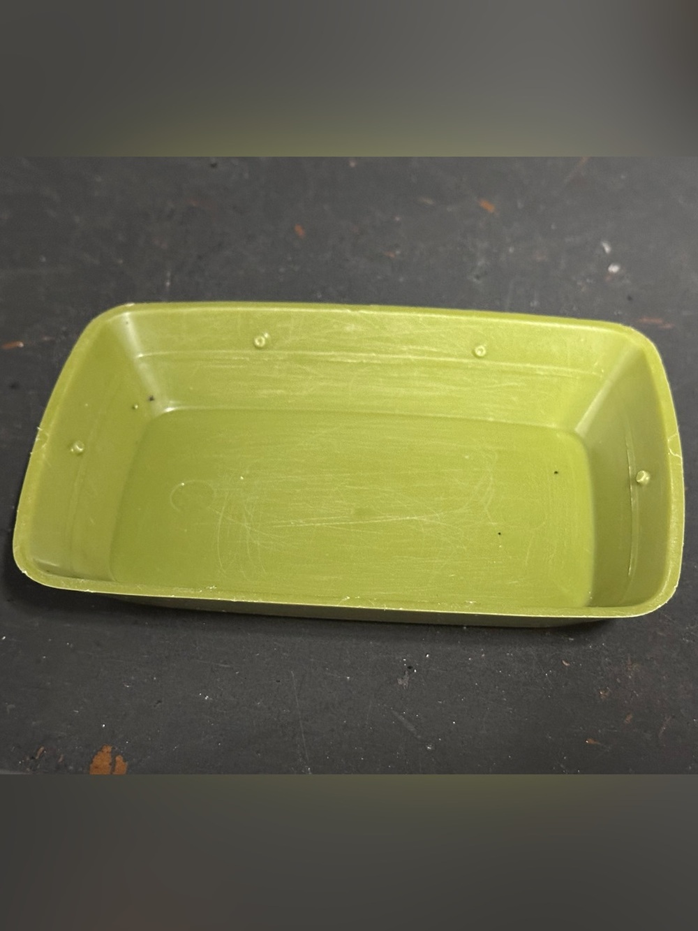 Rubbermaid Vintage Soap Dish Base Avocado Green 1970s Retro  Bathroom Travel